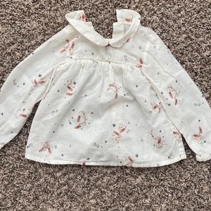 Zara baby girl collar blouse